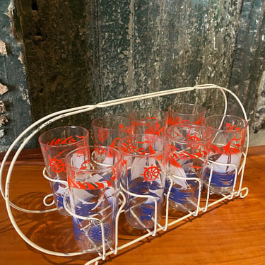 Mid century glassware mid century bare ware vintage glass set 