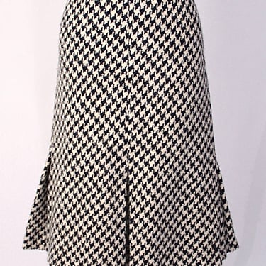 Max Mara Wool Houndstooth Skirt