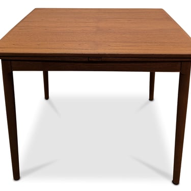 Square Teak Dining Table w Two Leaves - 221136