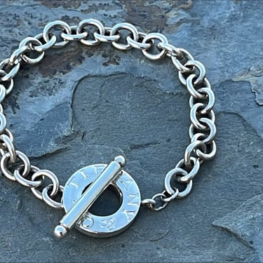 Genuine Tiffany & Co ~ Sterling Silver Toggle Bracelet 