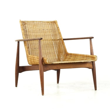 Lawrence Peabody for Richardson Nemschoff Mid Century Cane Lounge Chair - mcm 