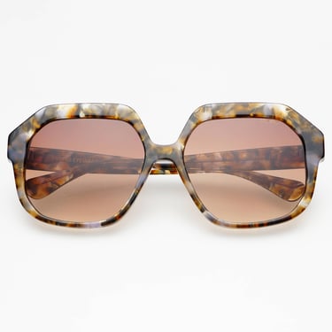 Stella Acetate Octagonal Sunglasses - Brown Tortoise