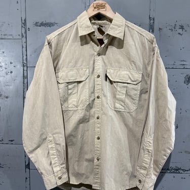 Vintage Gramicci Two Pocket Button Up Shirt Rock Climbing Top Outdoor Adventure style 