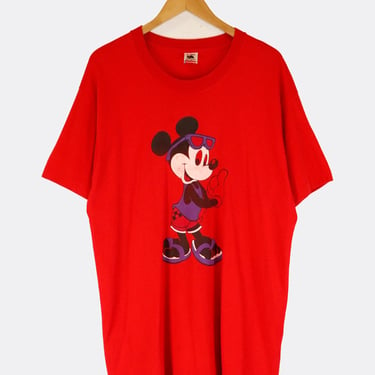 Vintage Dinsey Mickey Mouse Beach Attire T Shirt Sz XL