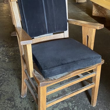 Custom  Built Mission Style Chair w Coat Hooks