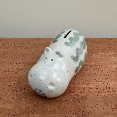 Takahashi Ceramic Hippo Coin Bank | Japan 