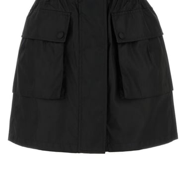 Prada Women Black Re-Nylon Mini Skirt