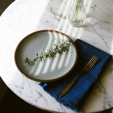 gauze napkins, cotton napkins, cloth dinner napkins, earthy tones, wedding napkins, indigo dyed napkin 