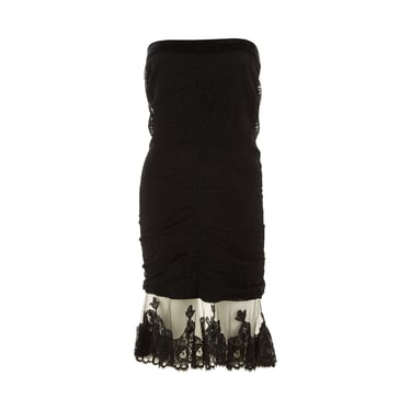 Dior Black Lace Long Skirt