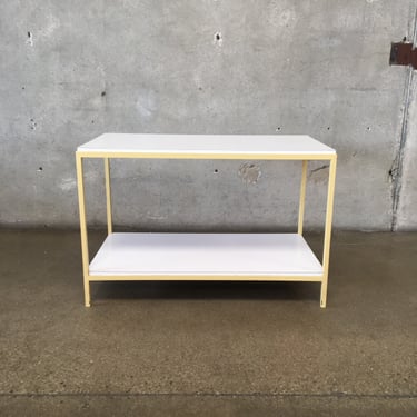 Mid Century 1950's Iron Large Side Table or Console Table
