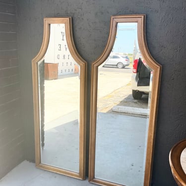 Midcentury Oblong Arch Top Mirrors