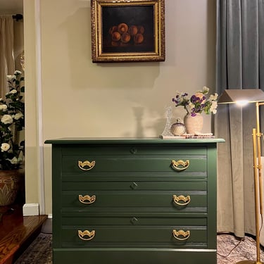 Dark Green Painted Dresser - Antique Dresser, TV | A Ray of Sunlight -  Duluth, MN | ATTIC