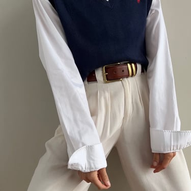 Vintage Navy Ralph Lauren Pima Cotton Sweater Vest