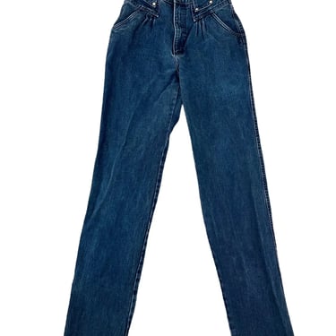 Vintage Roper Blue Denim High Waisted Western Jeans Fit Women’s Sz 25