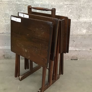 Folding TV Tables (4 pc) (Seattle)