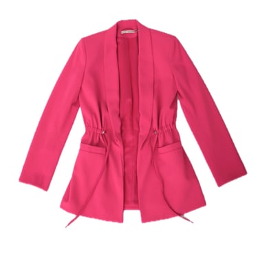 Alice + Olivia Crepe Drawstring Blazer