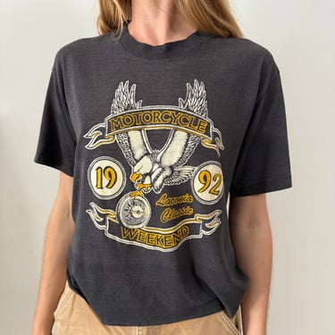 1992 Motorcycle Weekend Cropped tee