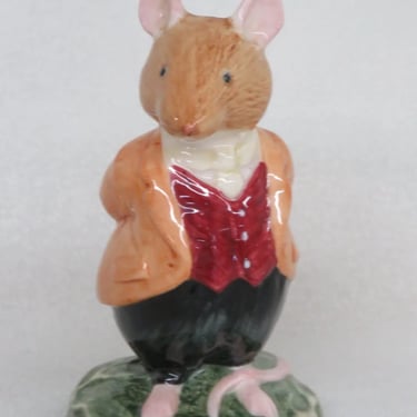 Royal Doulton England DBH4 Lord Woodmouse Brambly Hedge Porcelain Figurine 3607B