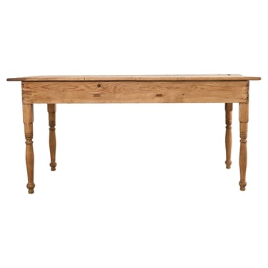 Country English Provincial Oak Pine Farmhouse Dining Table