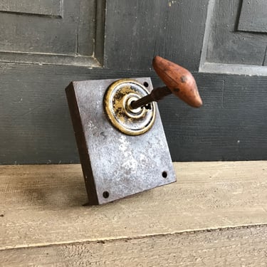 French Lock Entry, Original Iron Skeleton Key, Primitive, Rustic, Decorative Iron Metal Door Hardware, Chateau Decor, Castle Door 