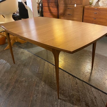 Broyhill Brasilia Extending Dining Table with 2 Leaves, Circa 1960s - *Please ask for a shipping quote before you buy. 