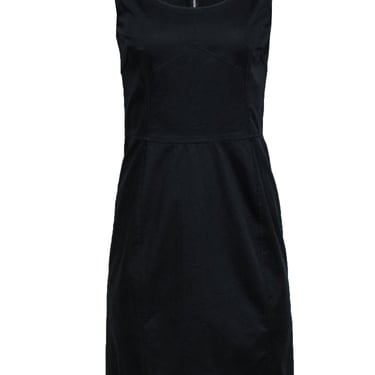 Dolce &amp; Gabbana - Black Sleeveless Scoop Neck Sheath Dress Sz 8