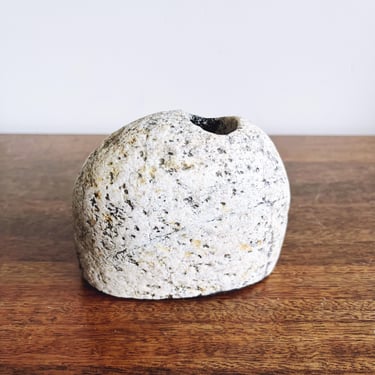 Vintage Stone Taper Candlestick Holder 