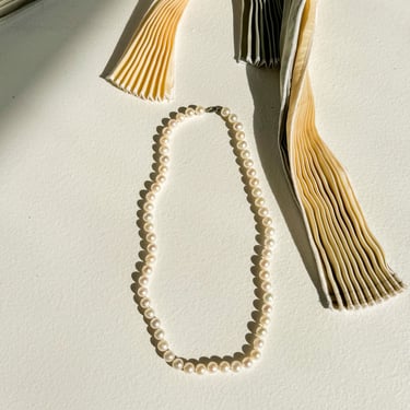 Pearl Corded Choker Necklace