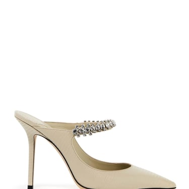 Jimmy Choo Lizard-Embossed Leather Bing Mules Women