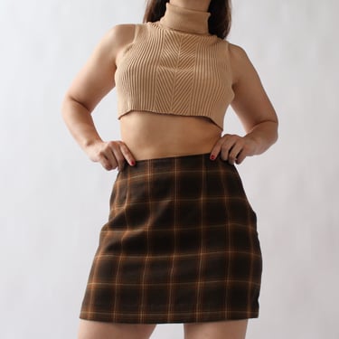 90s Wool Blend Miniskirt - W28