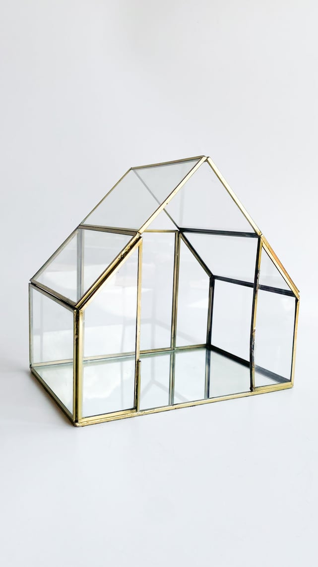Vintage Glass House Terrarium Lost Girls Vintage Logan Square