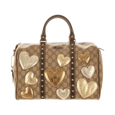 Gucci Gold Heart Logo Top Handle Bag