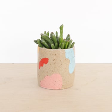 3 Inch Colorful Planter | Modern Ceramic Plant Pot | Cactus Planter | Indoor Succulent Vessel 