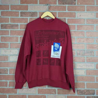 Vintage 1994 Winter Olympic Games Lillehammer ORIGINAL Crewneck Sweatshirt - Extra Large 