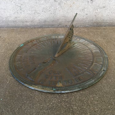 Vintage Brass Sundial