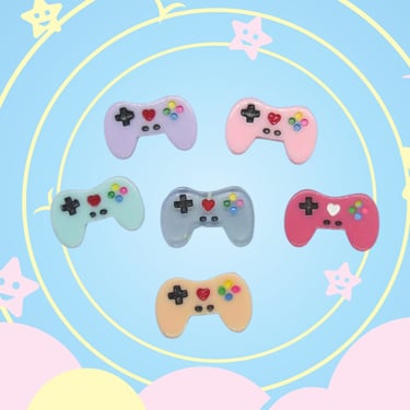 Gamer Hair Clip Video Game Controller Barrette 