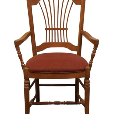 ETHAN ALLEN Country French Collection Wheat Back Dining Arm Chair 26-6201A - 246 Finish 