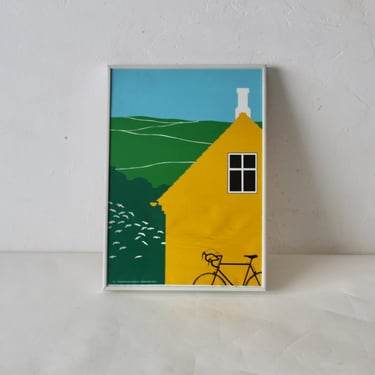 Vintage 1980 Frames Design Grønne Studie ApS Copenhagen Art Poster 