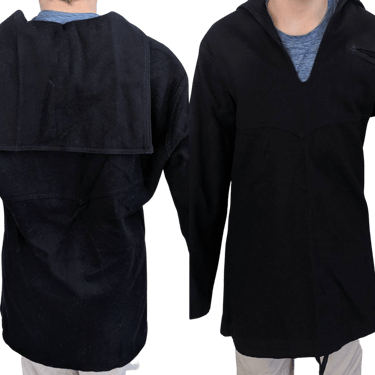 Sailor Shirt Men's Black Wool Long Sleeve by Naval Clothing Factory