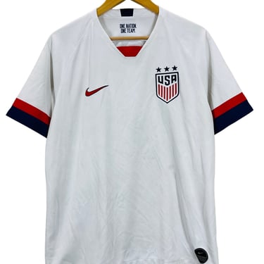 Nike Team USA Soccer Jersey Large Distressed