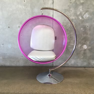 Aarnio Acrylic Hanging Ball Chair- Pink