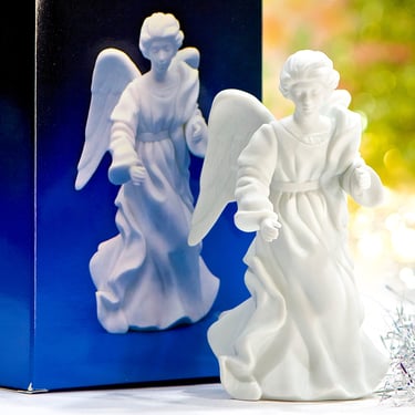 VINTAGE: 1987 - The Standing Angel Porcelain Nativity Figurine - Avon Nativity Collection - Replacements - SKU 26 27-E-00031159 