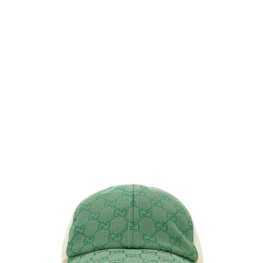 Gucci Men Two-Ton Cotton Blend And Mesh Baseball Cap