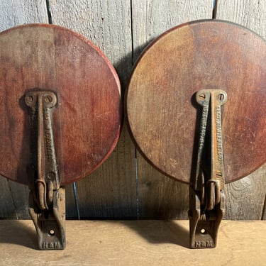 Pair of Antique Folding Stools 10” x 14”