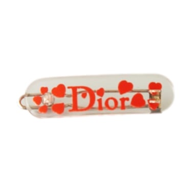 Dior Mini Heart Logo Hair Barette