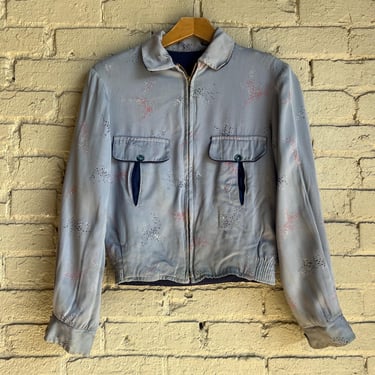 ジャケット・アウター BUCK SKEIN BRAND / 50's rayon jacket Vintage 1950s BUCK SKEIN Rayon Gabardine Ricky Jacket