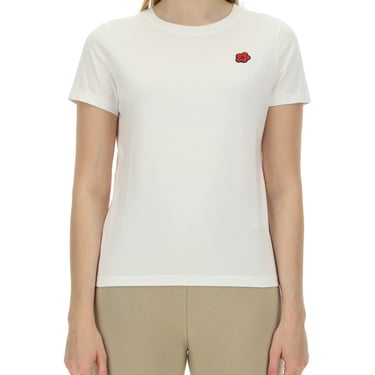 Kenzo Women T-Shirt With Logo Embroidery