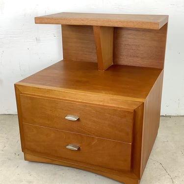 Mid-Century Two-Tier End Table or Nightstand 