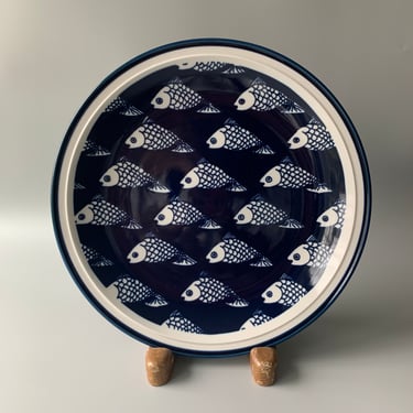 Dansk International Blue and White Fish Plate Charger 