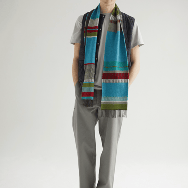 Wallace + Sewell | Strathay Verdigris Lambswool Scarf